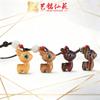 Chaveiro Pingente de Veado de Sândalo Yiming Xianyuan Pingente de Celular Corrente de Pingente de Chave para Casal Masculino e Feminino DIY