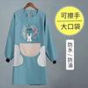 Delantal al por mayor para el hogar cocina impermeable a prueba de aceite para mujer otoño e invierno ropa de trabajo fina dibujos animados lindo estilo coreano cintura al por mayor