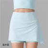 Conjunto de Dos Piezas Falda Transfronteriza con Cubre Glúteos Falda de Yoga Antiexposición Antibacteriana Pantalones Cortos de Tacto Natural Falda para Correr, Fitness, Tenis para Mujer