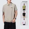 Ropa de Hombre Xintang 2026 Nueva Camisa Polo de Verano para Hombre de Manga Corta Estilo Americano, Top Holgado para Hombre con Cuello de Solapa de Media Manga
