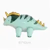 Globo Grande de Película de Aluminio de Dinosaurio Jurásico Tiranosaurio Raptor Triceratops Tema Fiesta de Cumpleaños Globo de Papel de Aluminio