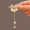 Pinza para el pelo de Suzuki Pequeña Estilo Mori Dulce para Mujer Borla Exquisita Súper Hada Temperamento Flequillo Lateral Pinza de Pato