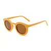 Gafas de Sol Infantiles Color Macarrón Douyin para Niños y Niñas Gafas de Sol para Bebé Anti-UV Gafas de Sol de Dibujos Animados Venta al por Mayor