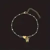 Pulsera de Acero Inoxidable Retro Simple con Letra Inglesa de Amor Transfronteriza para Mujer Pulsera de Goteo de Aceite Pulsera de Letras Dropshipping
