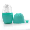Bandeja de Hielo de Gel Suave para Productos Nuevos Transfronterizos Compresa Fría Facial para Eliminar la Hinchazón Masaje Facial Mascarilla Facial de Hielo Mascarilla Facial de Silicona de Rosa Hielo