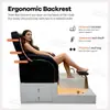 Sofá para Manicura y Pedicura Transfronterizo con Luz Ambiental Silla Sauna Sofá Tina para Pies Cama de Pedicura Salón de Belleza Silla de Salón