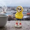 Gran Venta de Liquidación Artículos de Decoración para Fiesta de Halloween Decoraciones de Calavera con Capucha de Resina Adecuadas para Uso en Hogar, Jardín y Hogar