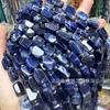 Pedra natural quadrado contas soltas ametista em pó cristal glitter apatita olho de tigre com forma diy artesanal frisado