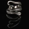 Venta caliente transfronteriza anillo estilo punk europeo y americano estilo oscuro retro exagerado genial guapo personalidad hombres pulpo anillo abierto
