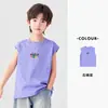 Duo Duo Home Colete Refrescante para Meninos Verão Grafite Sem Mangas Camiseta Esportiva Casual Infantil Algodão Puro Top Absorvente de Suor