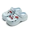 Zapatos de Agujeros Lindos de Gato KT Sandalias para Mujer Chanclas de Exterior para Mujer Zapatos de Playa Sandalias para el Hogar Zapatos para Mujer Chanclas de Punta Cerrada