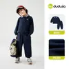 Celebrando el Día Nacional 1 Pieza 10% de descuento Colección de Conjuntos Conjunto Infantil Dudu Sudadera y Pantalones de Otoño para Niños