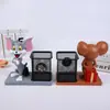 Portalápices Tom y Jerry Gran Capacidad Multifuncional Estilo Ins Simple Artefacto de Almacenamiento de Escritorio Papelería Estudiantil Oficina