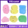 Esponja de baño de algodón de dibujos animados para bebé, esponja de PVA para frotar barro infantil, patito de baño gris, borla de algodón para baño, fábrica, venta al por mayor