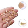 Colgante de Zirconia de Colores Transfronterizo Microincrustada 0.8X7mm Acero Inoxidable Barra en L Estilo Europeo y Americano Versátil Joyería para Nariz Piercing Stud para Nariz