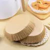 Papel especial para freidora de aire, soporte de papel de silicona para aceite, almohadilla absorbente de aceite redonda para alimentos, papel desechable para hornear en el hogar.