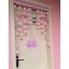 Cortina de Puerta de Dibujos Animados Corazón de Niña Kulomi Yugui Perro Nubes Creativa Cortina Decorativa para Puerta de Habitación Infantil Cortina Colgante Cortina Divisoria