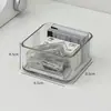 Divisórias de Gaveta Caixa de Armazenamento Embutida Mesa Papelaria Acrílico Transparente Organizador de Desordem para Cosméticos de Mesa Caixa de Armazenamento