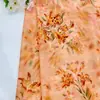 Novo tecido estampado Doris com flores pequenas estilo chinês para vestidos, blusas e saias femininas de primavera e verão, tecido floral feito à mão