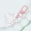 Ins chaveiro pingente estrela de cinco pontas oco colorido fofo colorido diy para bolsa capa de fone de ouvido acessórios para pendurar atacado