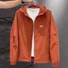 Chaqueta de Gama Alta Chaqueta con Capucha para Hombre Nueva Tendencia Moda Primavera y Otoño Holgada Chaqueta de Trabajo para Hombre