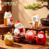 Miniatura Paisaje Lindo Gato de la Suerte Figura Muñeca Casa DIY Decoración Accesorios Tablero de Coche Pequeño Adorno