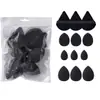 Set de 12 Huevos de Belleza, Esponja Cruzada de Exportación, Base Líquida, Cushion de Aire, Esponja de Maquillaje, Uso Húmedo y Seco