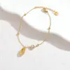 Pulsera Transfronteriza de Acero Inoxidable con Forma de Corazón Incrustada de Diamantes Estilo Europeo y Americano, Joyería de Borla de Flor Minimalista de Gama Alta Exquisita de Nicho