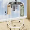 Artículo Popular de Temu: Barra Retráctil para Secar Ropa con Caja de Almacenamiento Integrada, Barra para Cortina de Balcón, Barra para Colgar Ropa de Armario, Tendedero