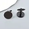 Suministro Directo de Fábrica de Gemelos Redondos Brillantes, Gemelos Simples para Hombres de Negocios, Ropa para Camisas Francesas, Grandes Cantidades en Stock