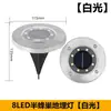 Luzes solares de embutir para caminhos de jardim, luzes de espeto externas para gramados, decoração de villa, luzes solares de pátio, aço inoxidável