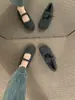 Zapatos de Lana Integrada con Forro de Felpa de Nuevo Estilo 2025 para Mujer, Zapatos Mary Jane Ballet de Suela Suave, Zapatos Planos Peludos para Uso en Exteriores