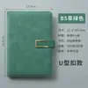 Cuaderno A5 Logo Personalizado Cuaderno Engrosado con Hebilla Reunión de Negocios Cuaderno A5 Bloc de Notas de Cuero Suave Venta al por Mayor
