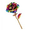 Cor Folha de Ouro 24K Rosa Cravo Dia dos Namorados Dia das Mães Festival Qixi Simulação Luminosa Flor Preservada