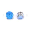 F136 Titânio Novo Fundo Redondo Revestido Brincos Huazi Swarovski Pregos para Orelha Osso Pregos para Lábio Liga de Titânio G23 Joias para Piercing