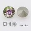 Dongzhou Diamante de Cristal Redondo Fondo Plano 10mm Flash K9 Lote Completo Diamante de Cristal Redondo Base Redonda Accesorios para Joyería DIY