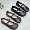 Zapatos de Mujer Estilo Retro 2026 Nuevo Modelo Zapatos Mary Jane, Elegantes y Modernos Zapatos Planos de Cuadrado para Abuela, Zapatos de Boca Baja