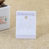 Empaque de joyería tarjeta para aretes se pueden fijar aretes aretes aretes clip para oreja tarjeta de exhibición de empaque tarjeta de gancho DIY se puede colgar
