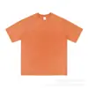 Camiseta de Algodón Puro Lavado Estilo Americano al por Mayor desde Fabricante 230g Vintage Unisex Peso Pesado Hombro Caído Corte Amplio Manga Corta Lavada