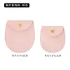 Bolsa oval de microfibra para joias, bolsa de veludo com botão de pressão espesso para pulseiras, colares, brincos e armazenamento de joias, com impressão de logotipo