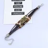 Comercio exterior súper ventas pulsera tejida vintage de cuero de vaca con cuentas hechas a mano comercio electrónico transfronterizo suministro estable