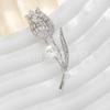 Broche de Casaco de Tulipa Personalizado, Exclusivo Novo Estilo de Luxo para Mulheres, Tendência de Luxo, Elegante Flor de Neve Corsage Acessórios para Terno