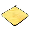 Toalla de lavado de autos de felpa de coral de doble cara de alta densidad toalla de lavado de autos engrosada toalla de mano absorbente para secado de autos paño de lavado paño para secado de autos limpieza