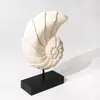 Mesa de Entrada para Sala de Estar de Casa Minimalista Moderna Decoração de Mesa com Esculturas de Conchas Ornamentos Criativos Artesanato Decoração de Sala de Modelo