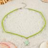Collar Boho de Estrella de Mar con Cuentas de Semillas de Colores Collar de Concha de Abanico de Playa con Perlas de Imitación Collar de Playa para Mujer