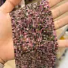 Piedra natural pequeña de azúcar de 2 mm y 2,5 mm, cubo facetado, cuentas sueltas, pequeñas cuentas de arroz, cubo de Rubik, accesorios de joyería