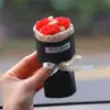 Caja de Regalo Souvenir Decoración de Regalo Pantalones con Bolsillo Pequeño de Solapa Ramo Pequeño Jabón de Rosa Flor Inmortal Adornos Creativos para Coche