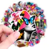 50 Folhas Y2K Hot Girl Retro Pacote de Adesivos Neon Milênio Elementos de Nostalgia Americana Fita Cassete CD Skate Adesivos Decorativos