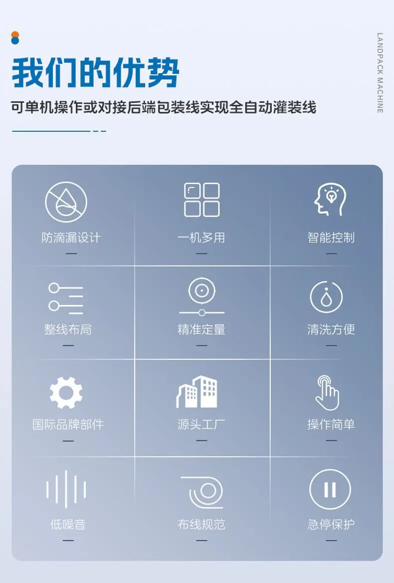 护发精油灌装线(皮带送瓶机+四头移动灌装机+振动盘理盖+双头