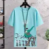 Camiseta de Manga Curta Tendência Jovem Marca 2026 Casual Bonita Roupas de Verão para Meninos Nova Camiseta de Manga Curta de Verão para Homens